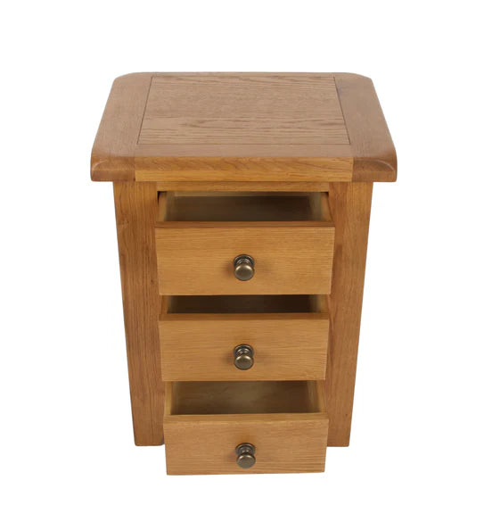 Torino 3 drawer bedside