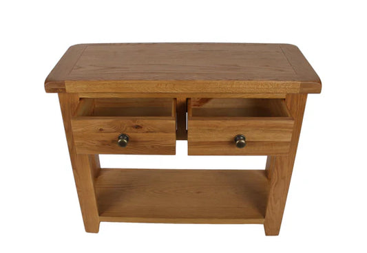 Torino oak console table