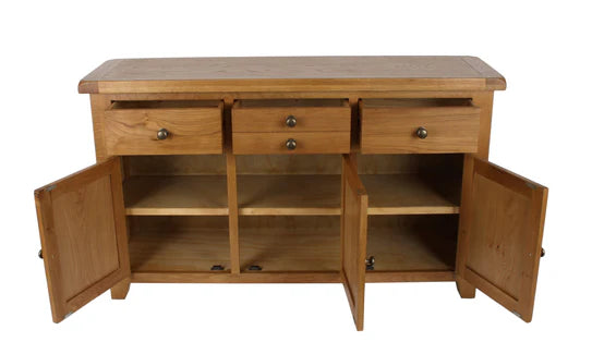 Torino large oak sideboard