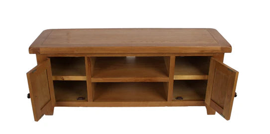 Torino oak large tv unit