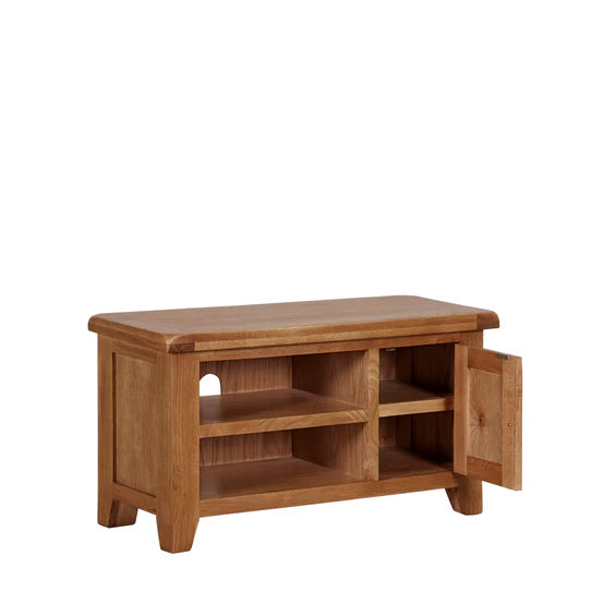 Torino oak small tv unit