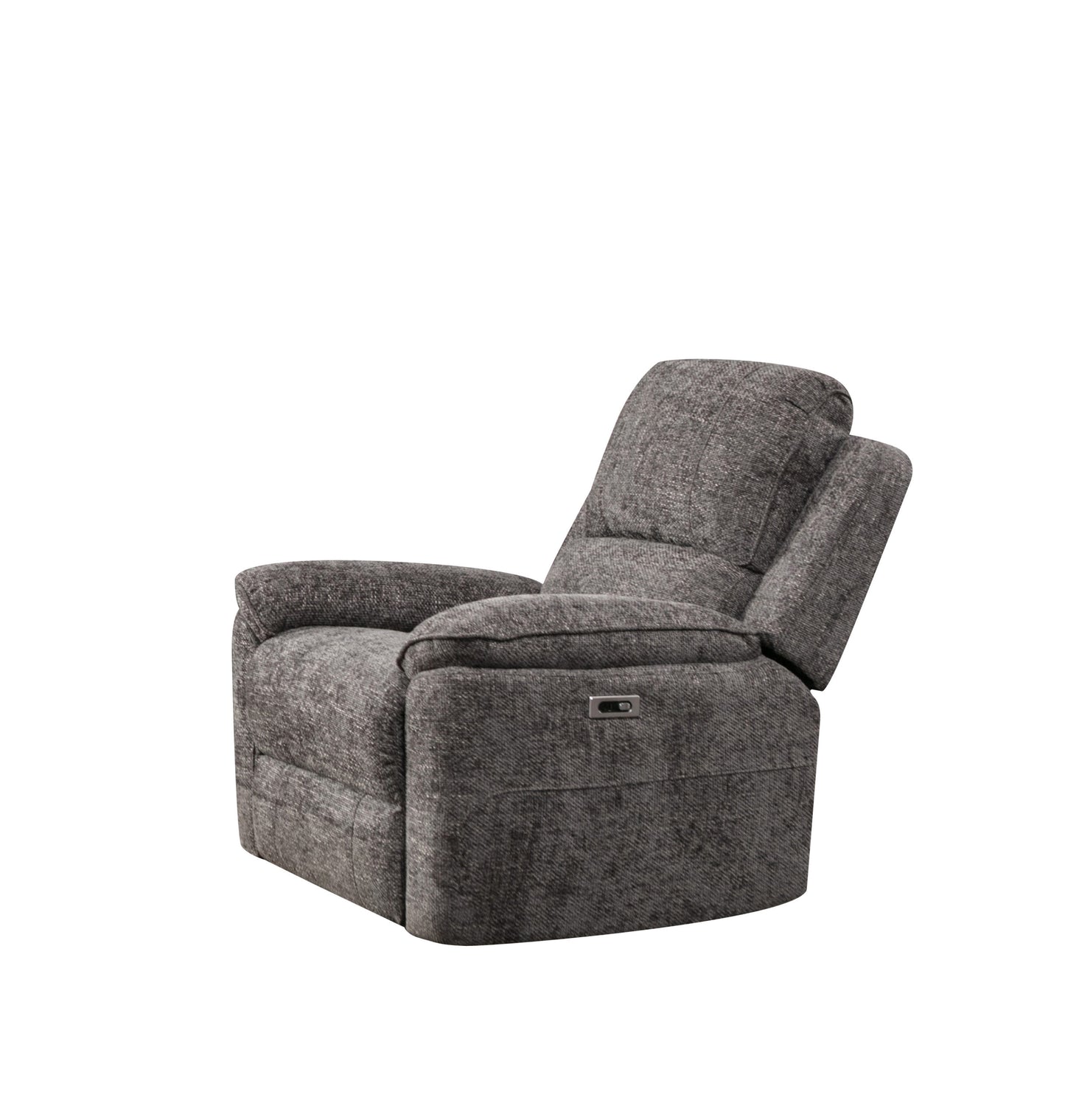 Danielle electric recliner range in grey waffle fabric