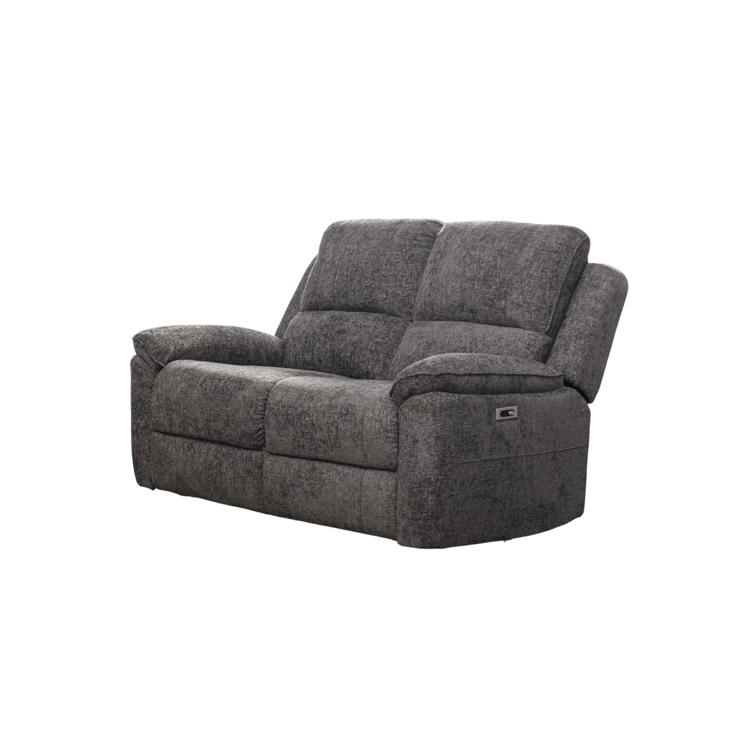 Danielle electric recliner range in grey waffle fabric